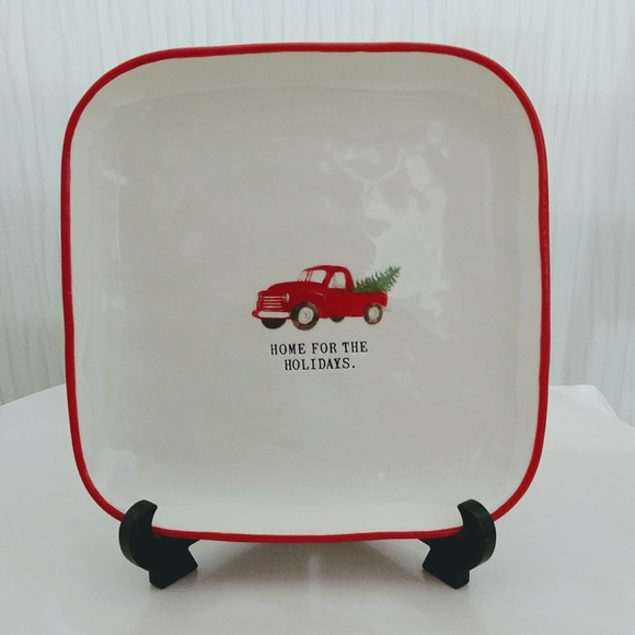Rae Dunn Holiday Rae Dunn Home For The Holidays Red Truck Plate